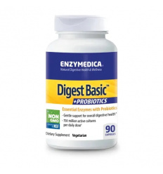ENZYMEDICA Digest Basic + Probiotiká (tráviace enzýmy s probiotikami) 90 kapsúl