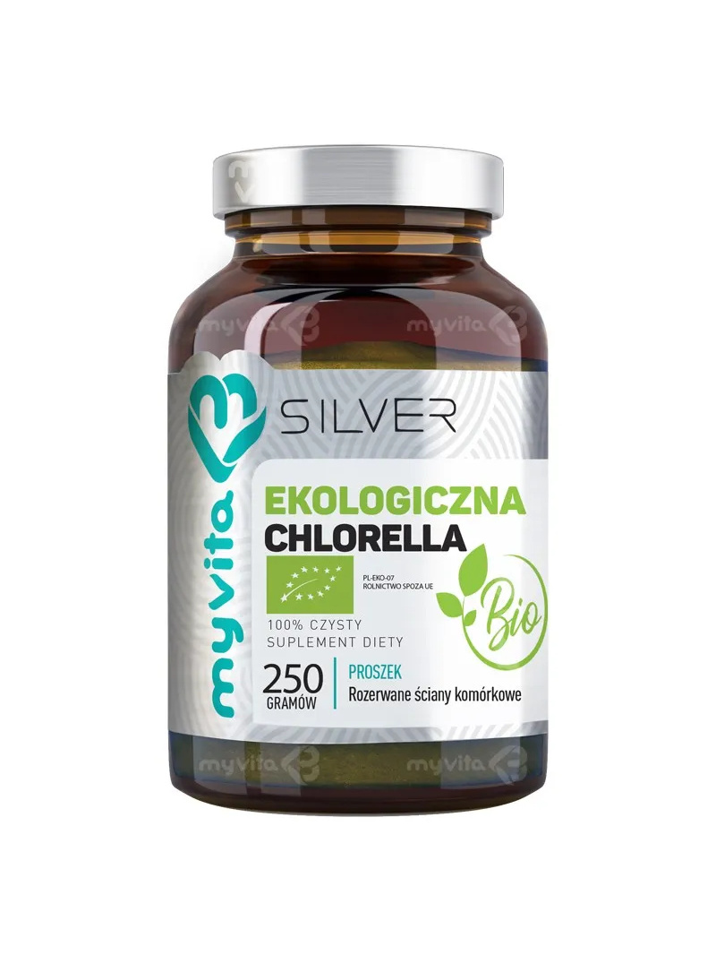 MYVITA Chlorella BIO SILVER (imunita, antivírusová, antibakteriálna) 250g