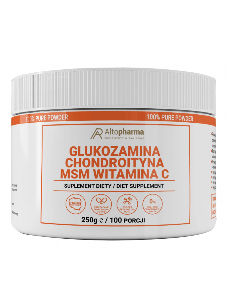 ALTO PHARMA Glukosamín Chondroitín MSM (kĺby) 250 g