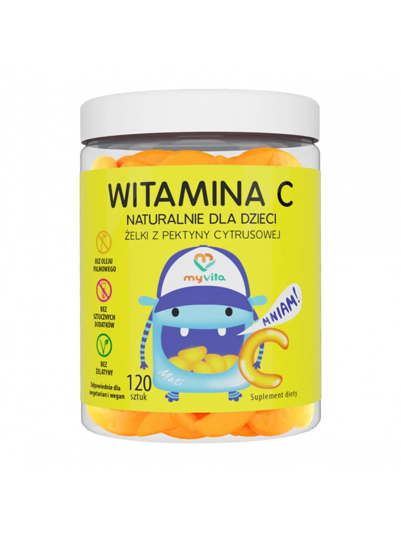 MYVITA Vitamín C prírodné želé pre deti 120 želé