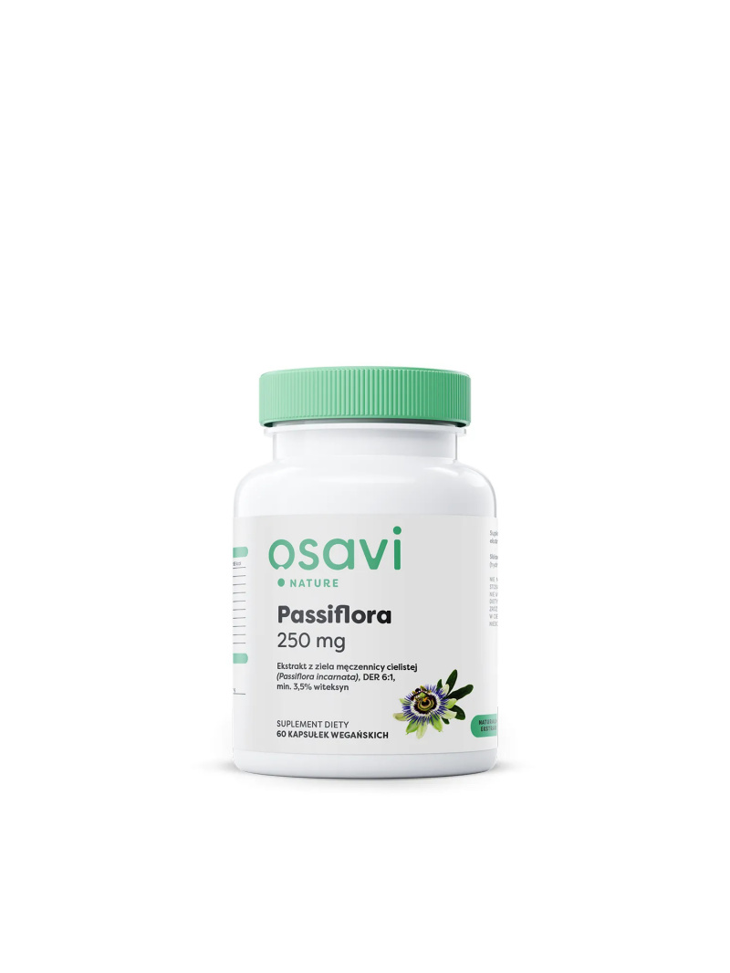 OSAVI Passiflora 250mg (stres, podporuje relaxáciu, zdravý spánok) 60 vegánskych kapsúl
