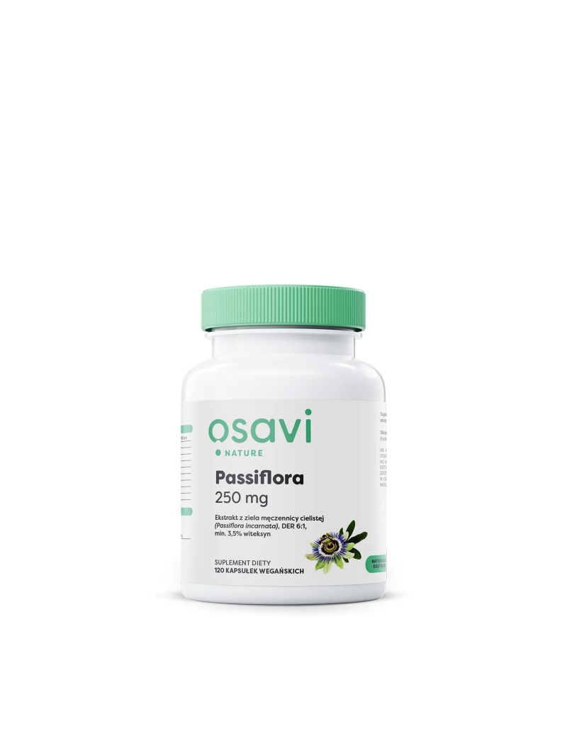 OSAVI Passiflora 250 mg (stres, podporuje relaxáciu, zdravý spánok) 120 vegánskych kapsúl