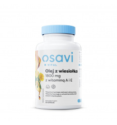 OSAVI Pupalkový olej 1800 mg (s vitamínom A a E, zdravá pokožka) 120 mäkkých kapsúl