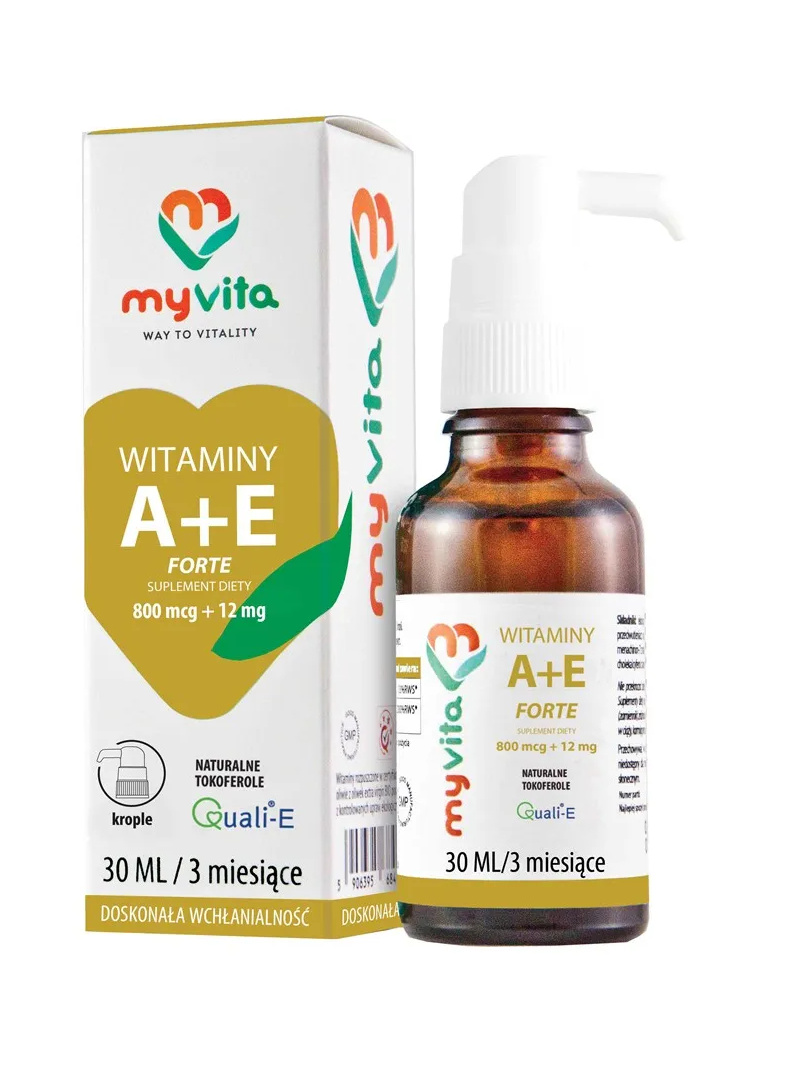 MYVITA prírodný vitamín A+E FORTE Quali-E 30ml