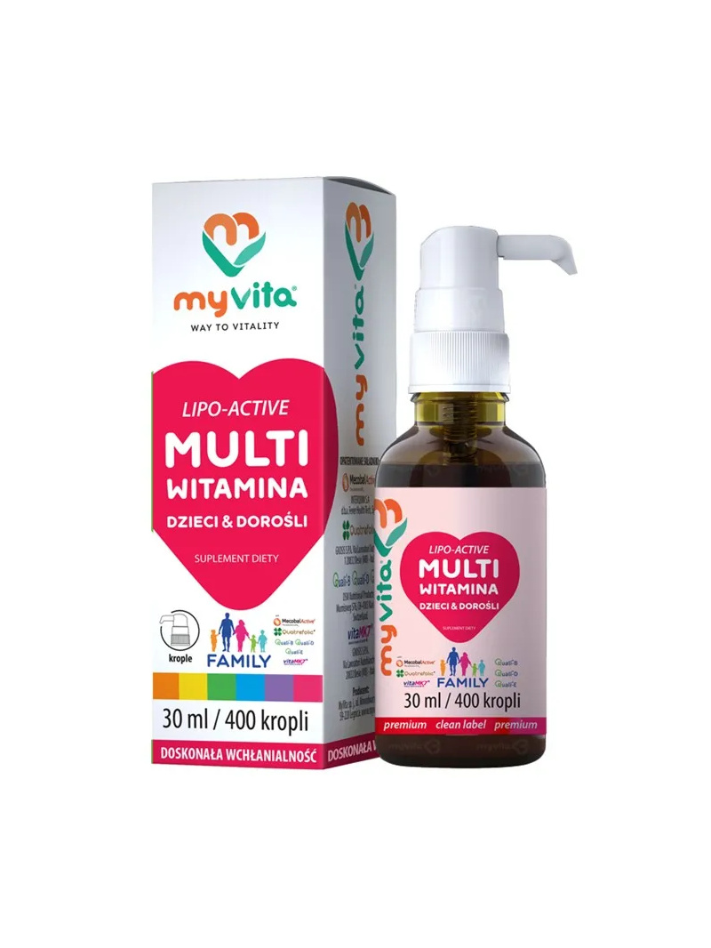 MYVITA Multivitamín FAMILY (pre deti a dospelých) 30 ml