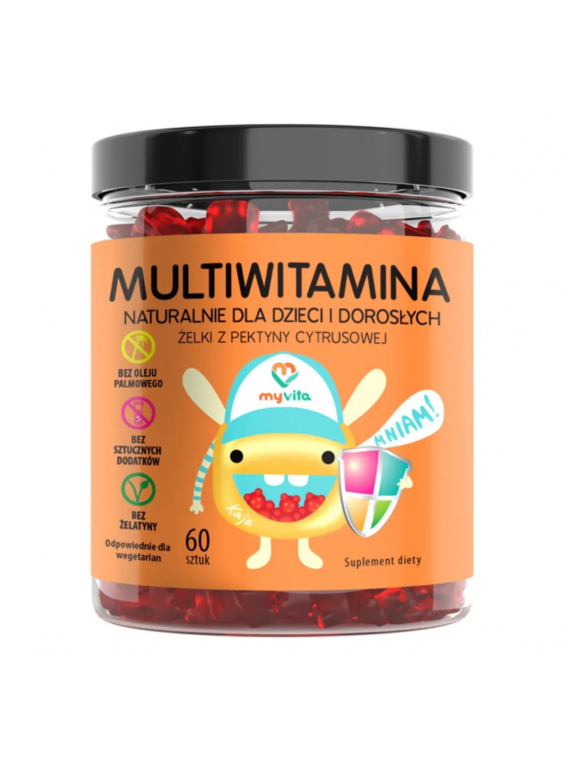 MYVITA Multivitamín (Prírodné želé pre deti a dospelých) 60 Gummies