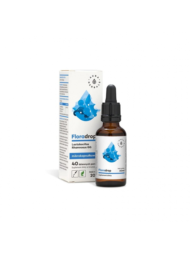 AURA HERBALS Floradrop - Lactobacillus Rhamnosus GG (probiotikum, črevá) 20 ml