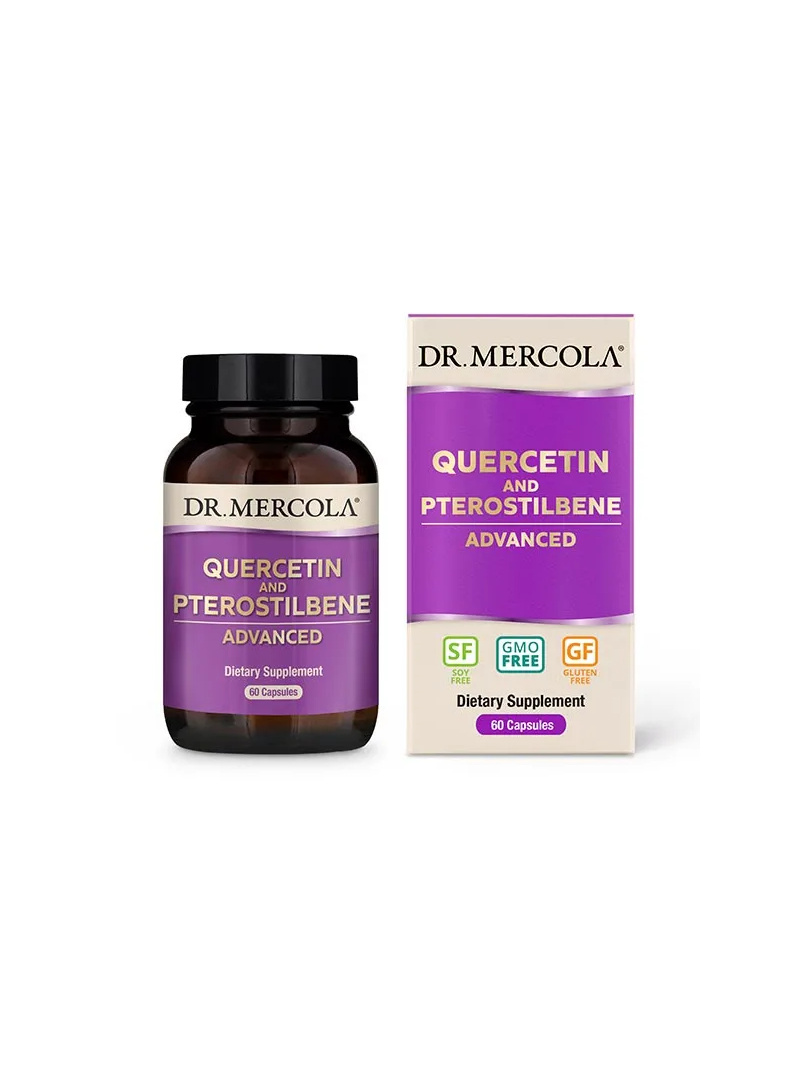 DR. MERCOLA Quercetin and Pterostilbene Advanced (funkcia mozgu, kognitívne funkcie) 60 kapsúl
