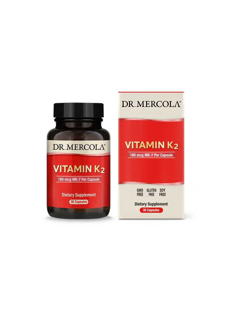 DR. MERCOLA Vitamín K2 (vitamín K2 pre zdravie kostí) 30 kapsúl