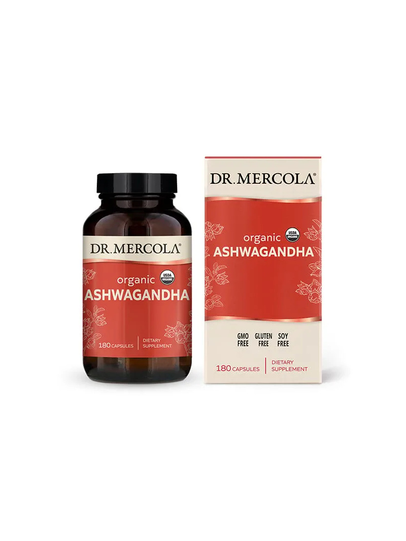 DR. MERCOLA organická Ashwagandha (odolnosť voči stresu) 180 kapsúl
