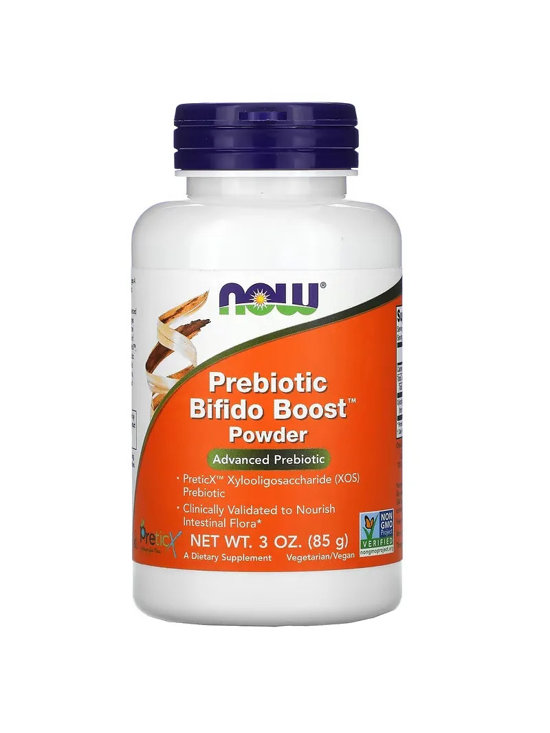 NOW FOODS Prebiotický Bifido Boos Powder (prebiotikum, črevná flóra) 85 g