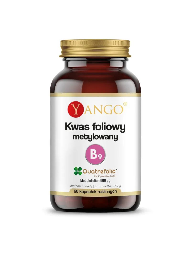 YANGO Metylovaná kyselina listová (Quatrefolic) 60 vegánskych kapsúl