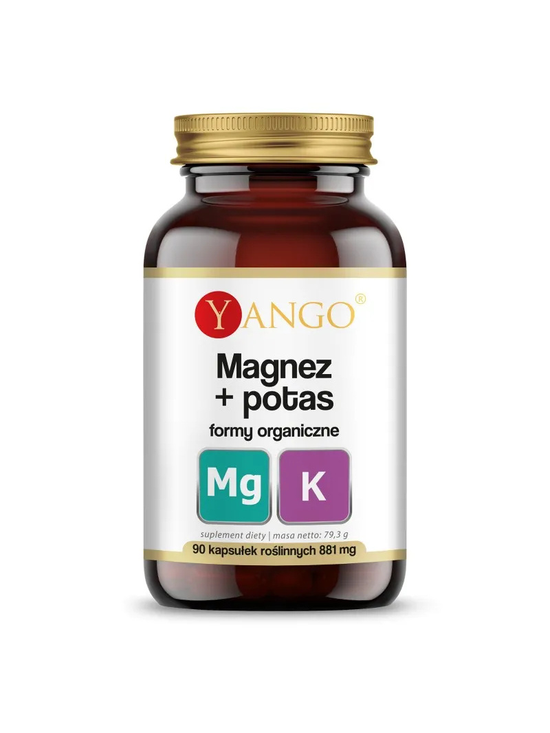 YANGO horčík + draslík (organické formy) 90 kapsúl