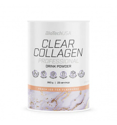 Biotech USA Clear Collagen Professional (hydrolyzovaný kolagén) 350 g broskyňový ľadový čaj