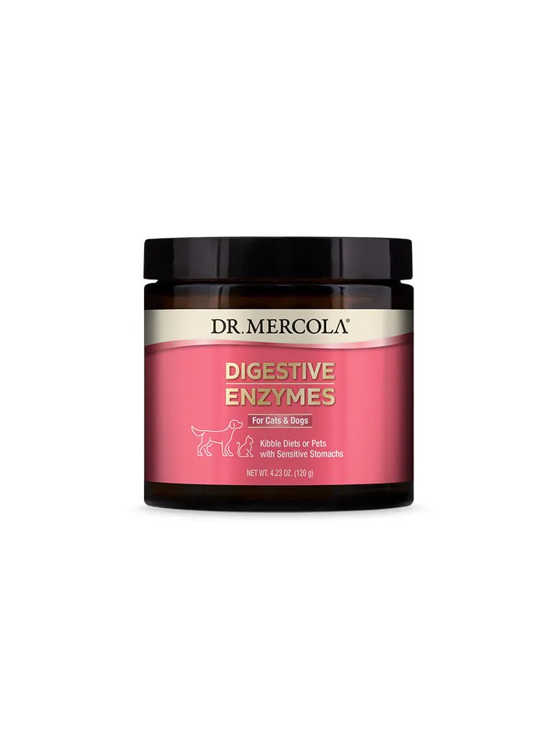DR. MERCOLA Tráviace enzýmy pre mačky a psy (tráviace enzýmy) 120g