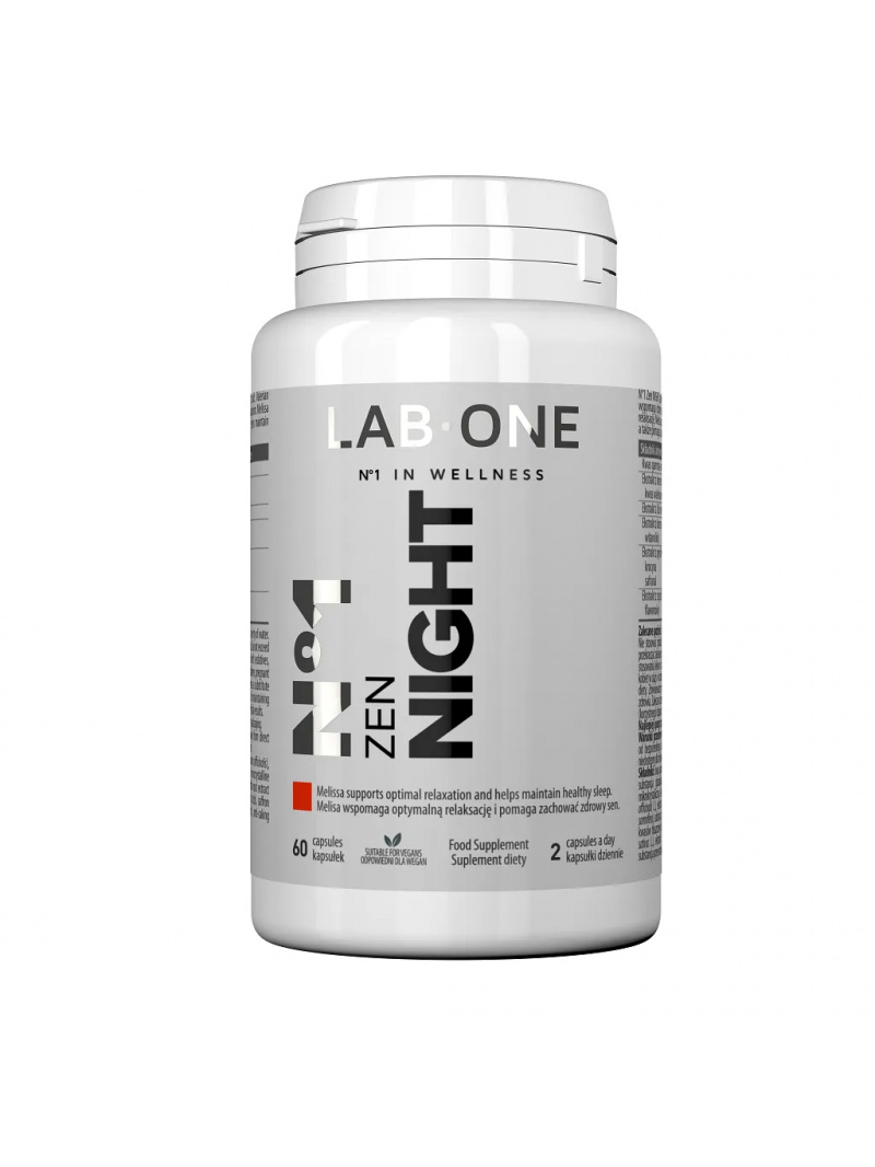 LAB ONE N°1 Zen NIGHT (rastlinné extrakty, pohoda, stres) 60 kapsúl