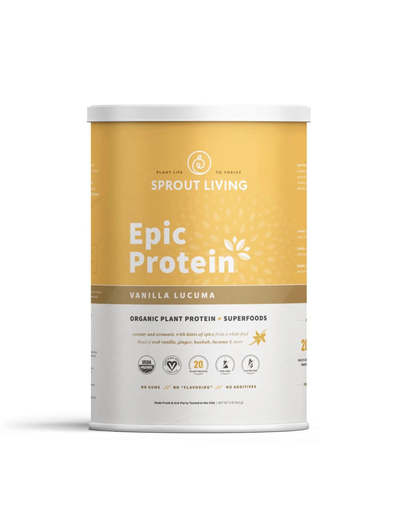 Sprout Living Organic Plant Protein Vanilla Lucuma (Organic Plant Protein) 912 g