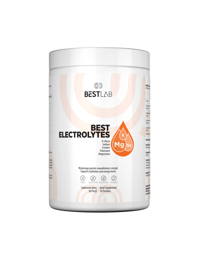 BESTLAB BestElectrolytes (elektrolyty, kreatín a D-ribóza) 225 g