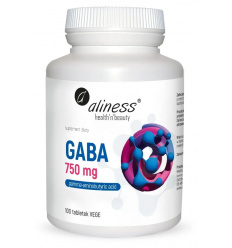 ALINESS GABA 750 mg (kyselina gama-aminomaslová) 100 vegetariánskych tabliet