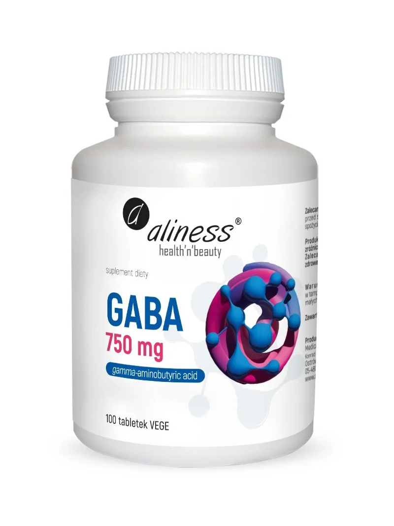 ALINESS GABA 750 mg (kyselina gama-aminomaslová) 100 vegetariánskych tabliet
