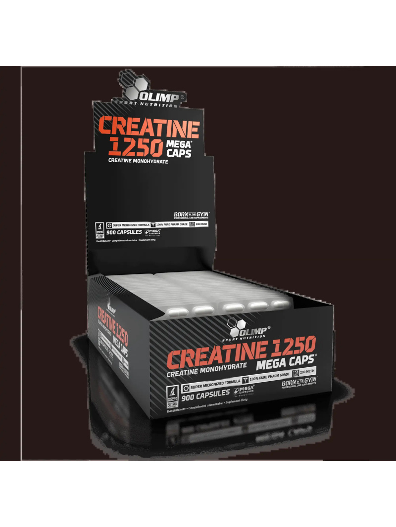 OLIMP CREATINE 1250 MEGA CAPS (KREATINE MONOHYDRATE) 900 CAPS VEĽKÉ BALENIE