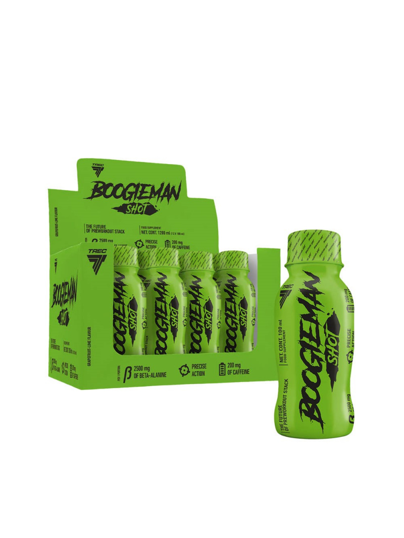 Trec Boogieman Shot predtréningová grapefruitovo-limetková - 12 kusov