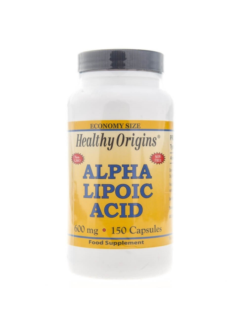 Healthy Origins kyselina alfa lipoová (ALA) 600 mg – 150 kapsúl