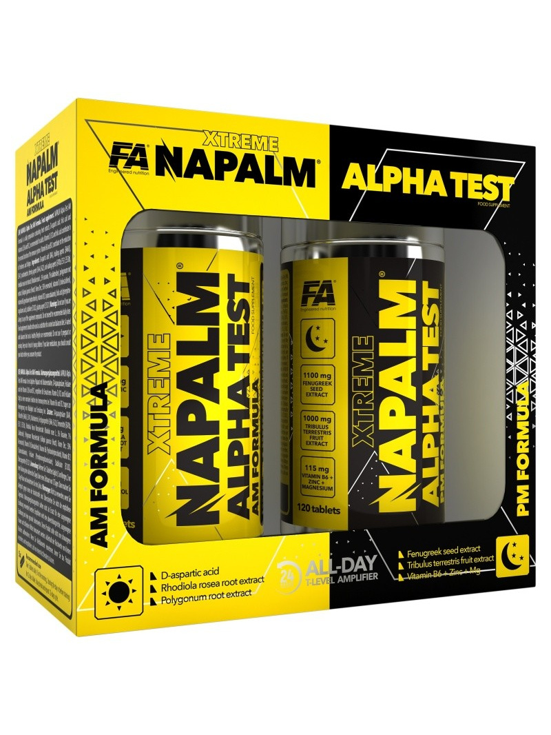 Fitness Authority Napalm Aplha Test AM/PM Formula - 240 tabliet