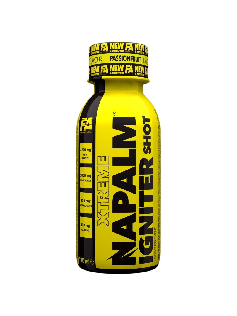Fitness Authority Napalm Igniter Shot predtréningová maracuja - 120 ml