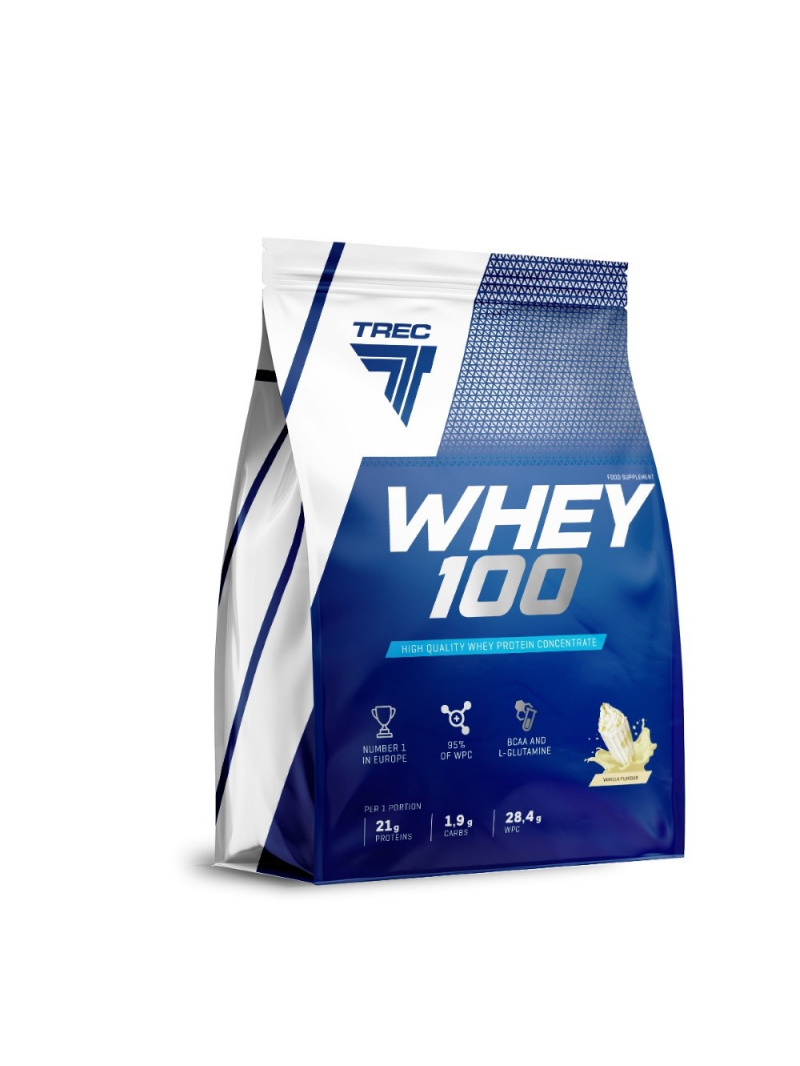 Trec Whey 100 Vanilkový srvátkový proteínový koncentrát - 2275 g
