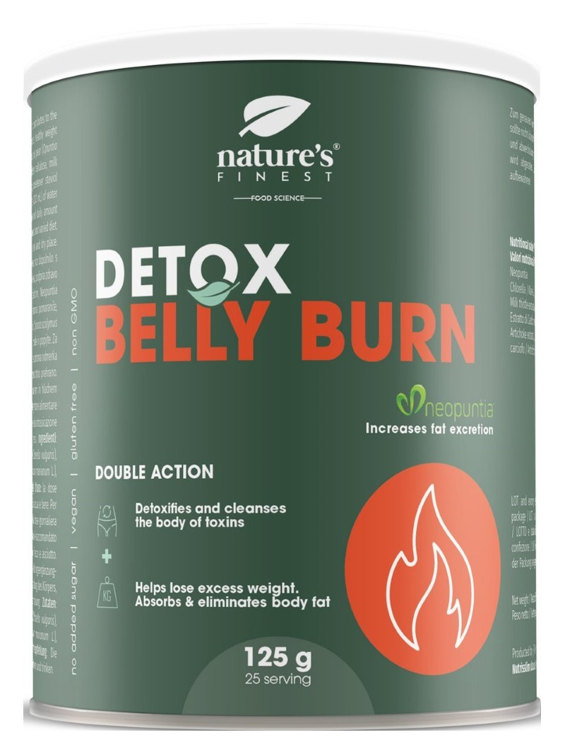 Nature's Finest Detox Belly Burn Fat burner oranžový - 125 g