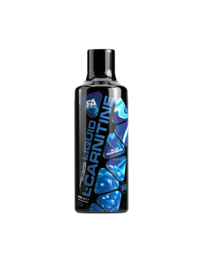 Fitness Authority Liquid L-karnitín, modrá malina - 500 ml