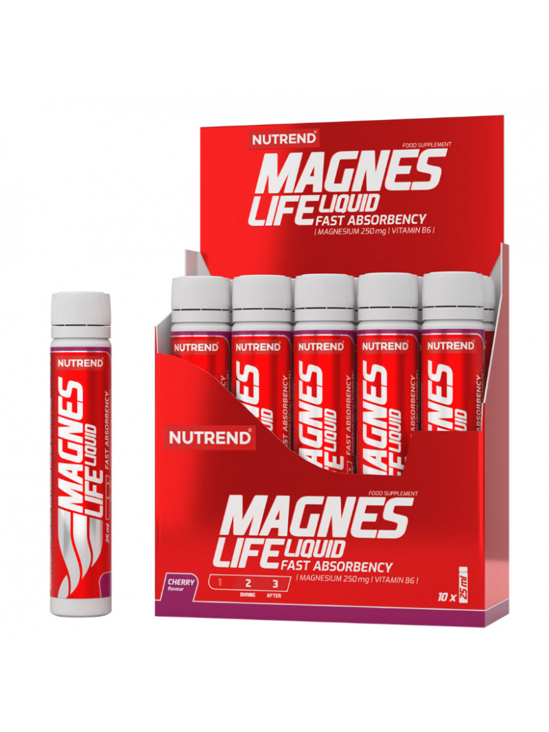 Nutrend Magneslife tekutá čerešňa - 10x25 ml