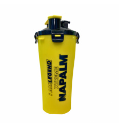 Fitness Authority Napalm Shaker 2 komory žltá a čierna - 700 ml
