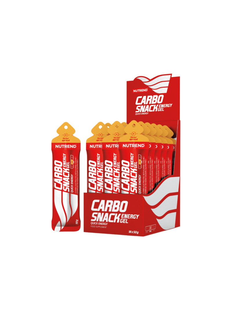 Nutrend Carbosnack (sáčok) marhuľa - 18x50 g