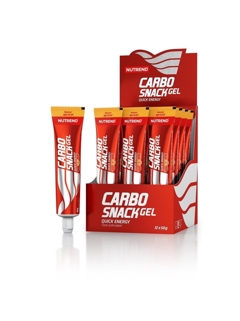 Nutrend Carbosnack (trubička) marhuľa - 12x50 g
