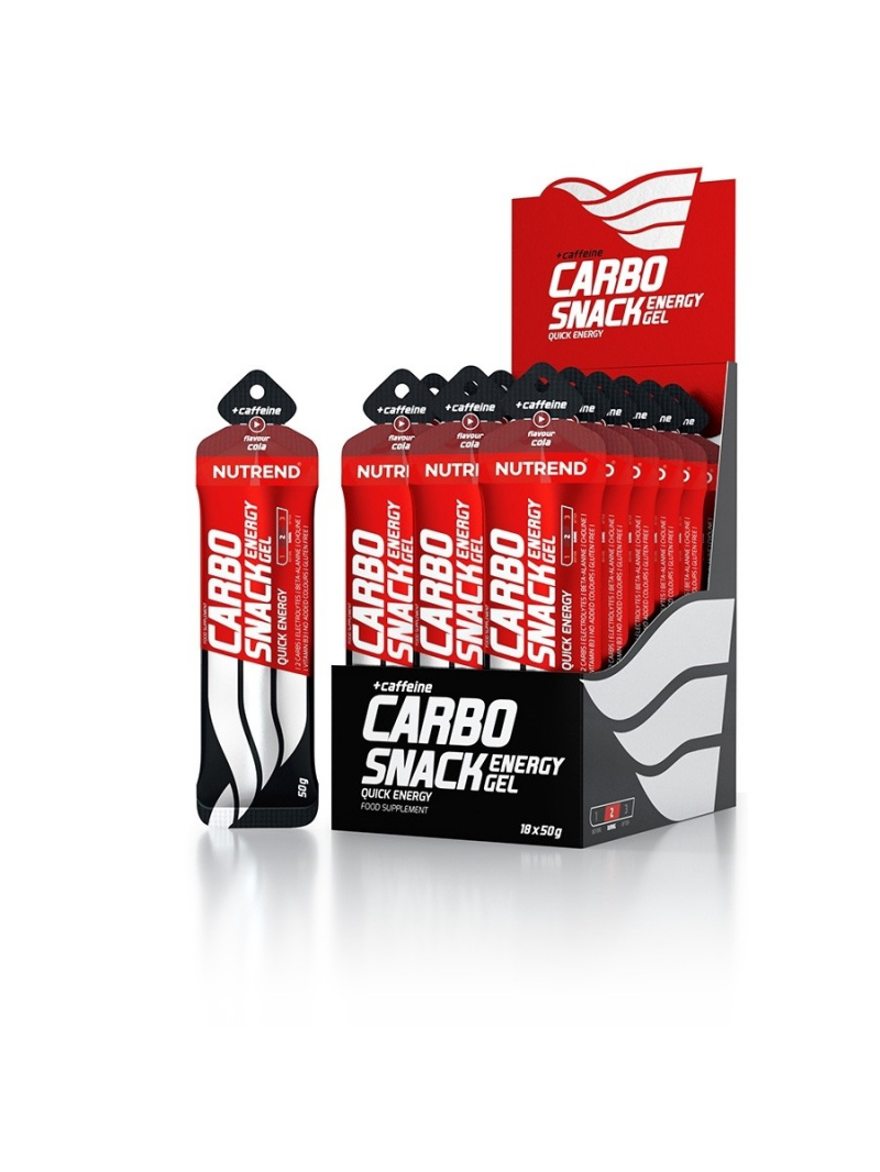 Nutrend Carbosnack Gel s kofeínovou (sáčkovou) kolou - 18x50 g