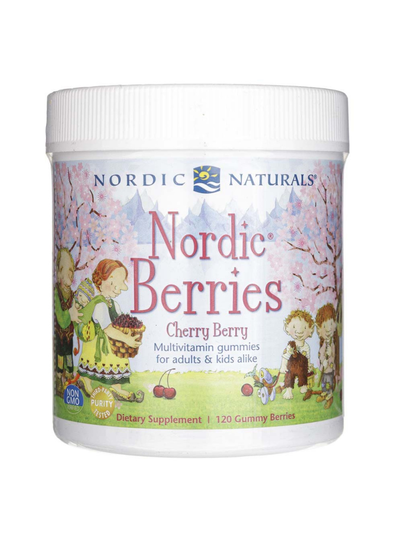 Multivitamínové želé pre deti Nordic Naturals Nordic Berries s čerešňovou príchuťou - 120 želé