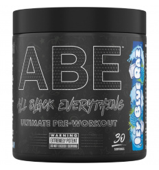 Aplikovaná výživa ABE (All Black Everything) Ľadová modrá malina predtréningovka – 315 g