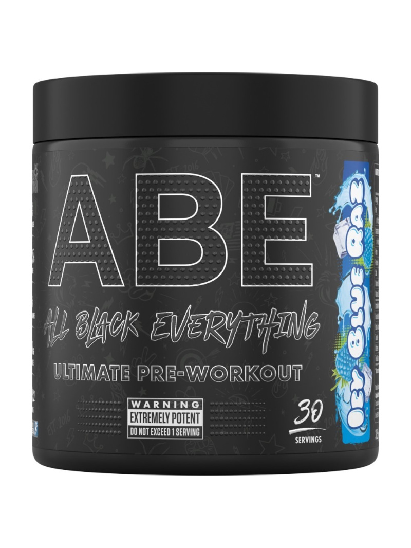 Aplikovaná výživa ABE (All Black Everything) Ľadová modrá malina predtréningovka – 315 g
