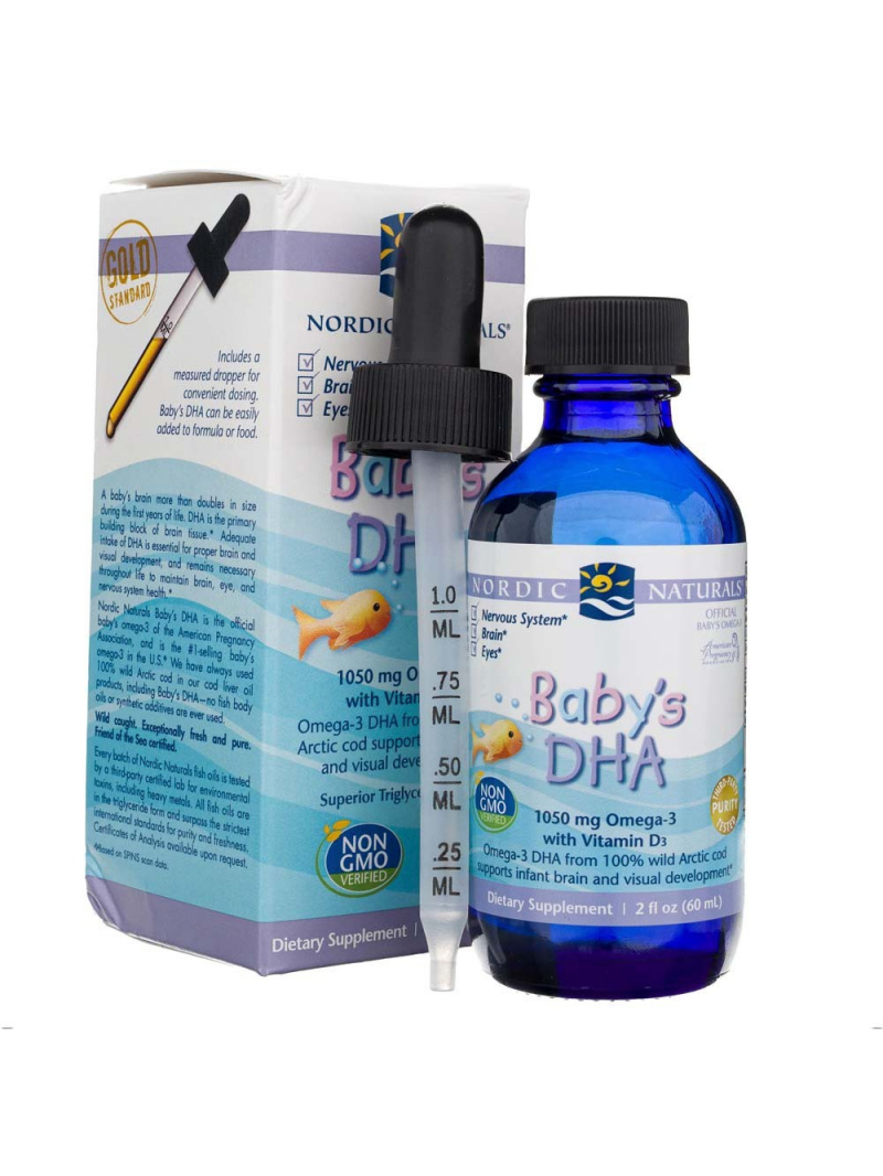 Nordic Naturals Baby's DHA s vitamínom D3 - 60 ml