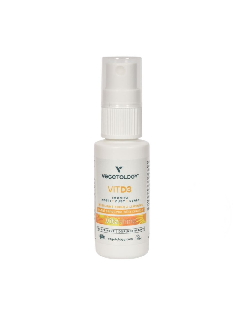 Vegetalógia Vitamín D3 pre deti a dospelých v spreji - 20 ml