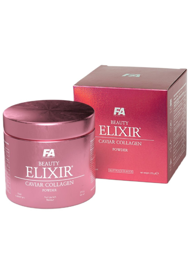 Fitness Authority Beauty Elixir Kaviárový kolagén, ovocný punč - 270 g