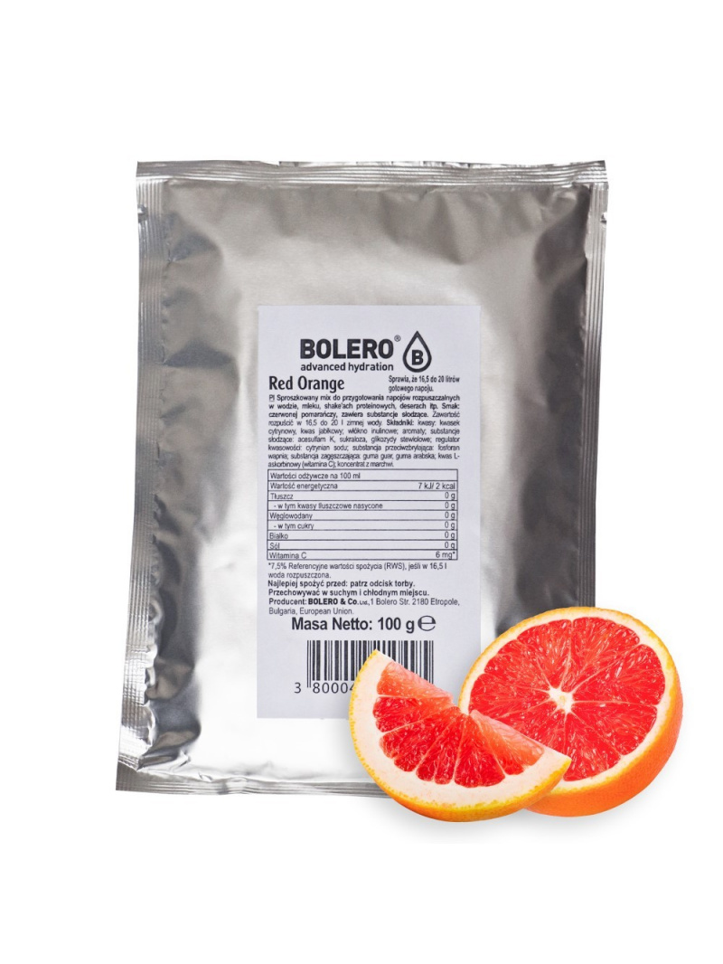 Bolero Bag Instantný nápoj Červený pomaranč - 100 g