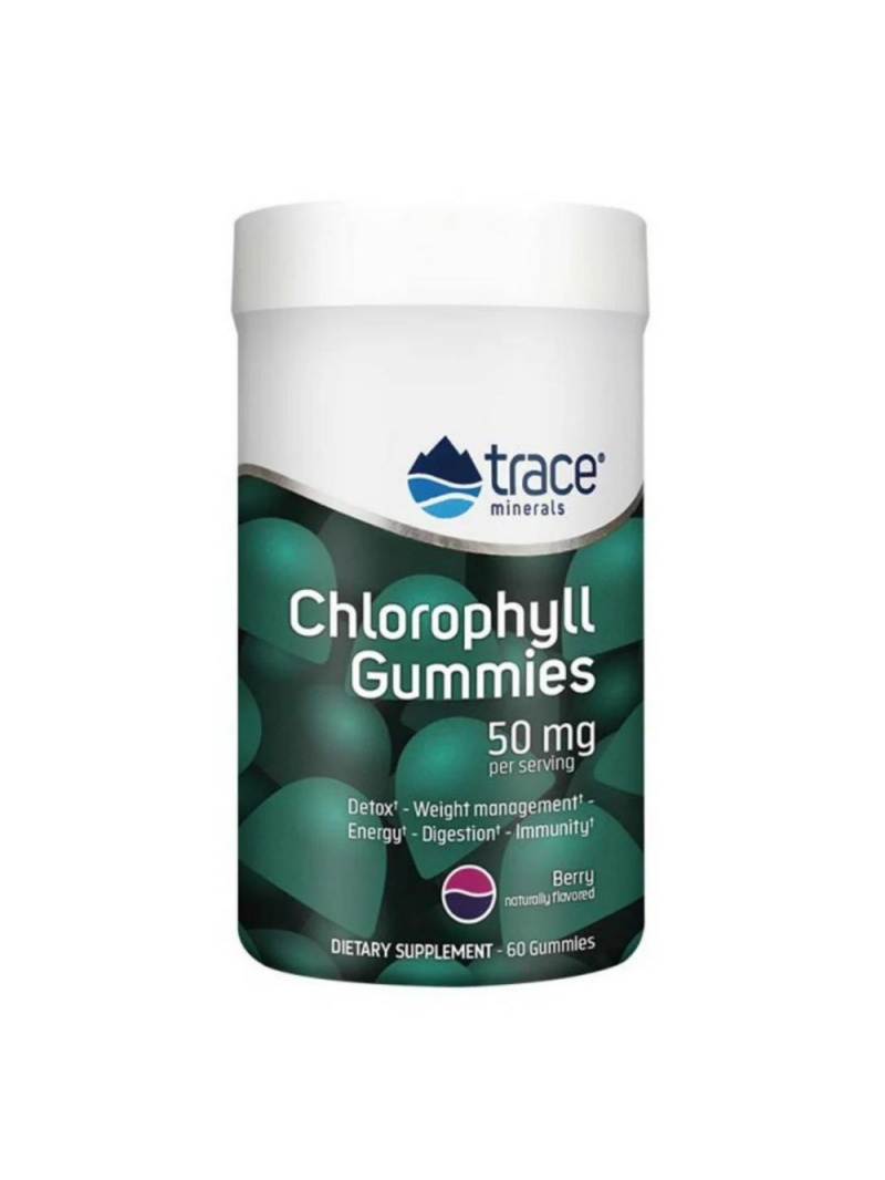 Stopové minerály Research Chlorofyl 50 mg bobule - 60 gumy