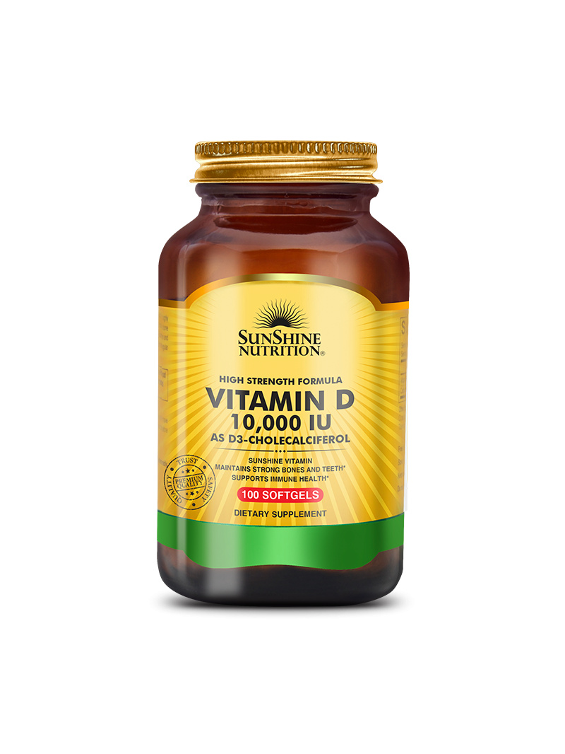 Sunshine Nutrition Vitamín D (cholekalciferol) - 100 gélových kapsúl