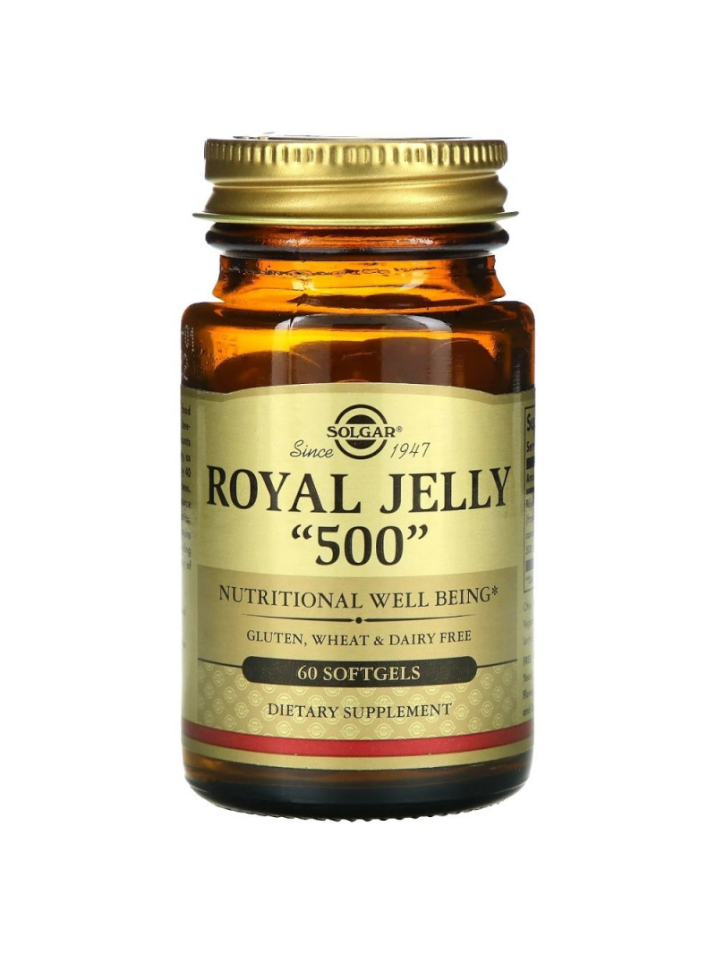 Solgar Royal Jelly 500 mg (materská kašička) - 60 gélových kapsúl