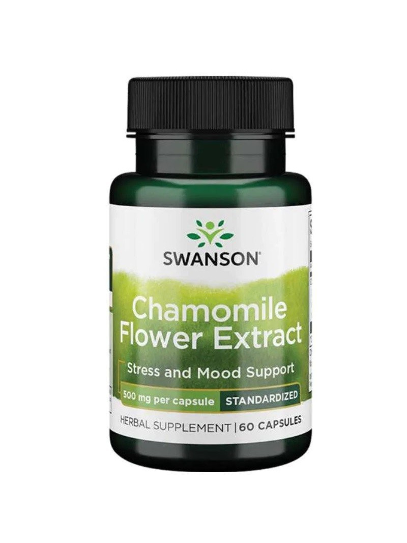 Extrakt z kvetov harmančeka Swanson 500 mg - 60 kapsúl