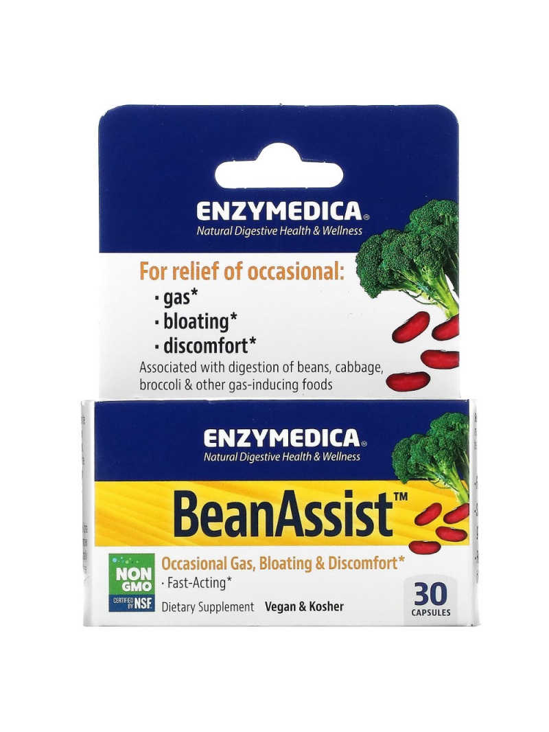 Enzymedica BeanAssist (alfa galaktozidáza) - 30 kapsúl