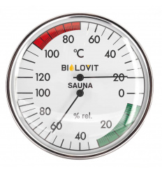 Bilovit Okrúhly teplomer s vlhkomerom do sauny